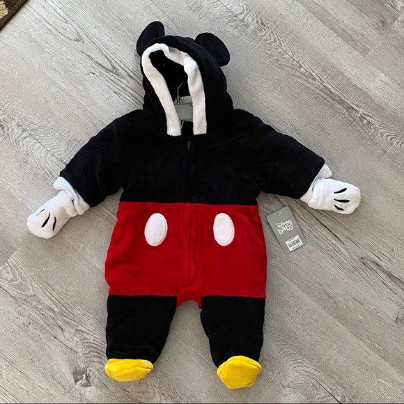 Disney Other - Disney Baby Mickey Mouse Plush One Piece bunting size 3-6 months